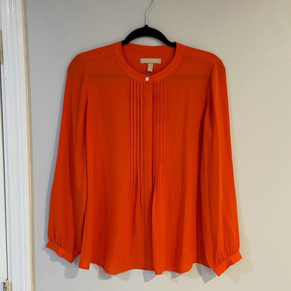 Banana Republic orange Long Sleeve Blouse